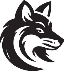 fox picture in white background