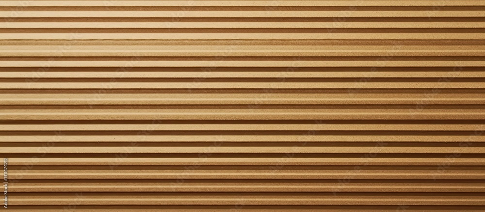 Aufkleber Textured brown cardboard background with horizontal stripes in varying shades creating depth and visual interest for design applications.