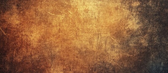 Fototapeta premium Brown and gold textured grunge background with a canvas appearance featuring a gradient from dark to light in a horizontal layout.