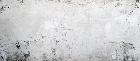 Fototapeta premium Vintage style gray concrete wall texture with cracks and imperfections in a horizontal layout suitable for loft design and copy space available.