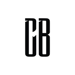 CB monogram logo design letter text name symbol monochrome logotype alphabet character simple logo