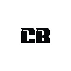CB monogram logo design letter text name symbol monochrome logotype alphabet character simple logo