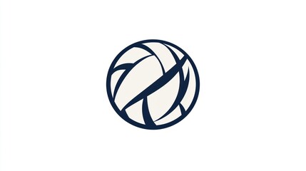 Simple volleyball graphic design