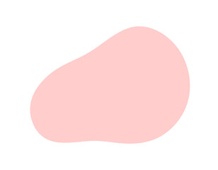 シンプルでおしゃれなピンク色の抽象的な形 - 液体シェイプの背景や装飾の素材 - Blob