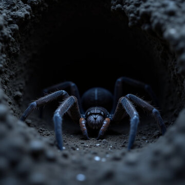 Australische Trichternetzspinne