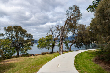 Clarence foreshore trail bike and walking path near Rosney park Bellerive