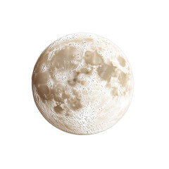 Realistic depiction of the moon showcasing its surface details.