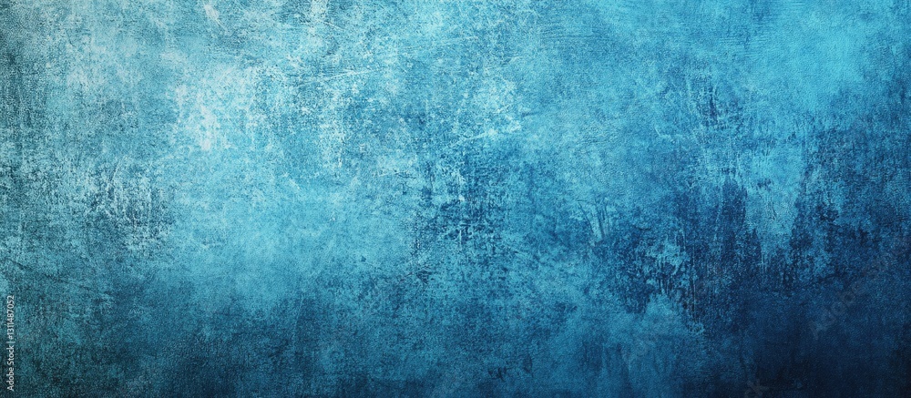 Fototapete textured blue grungy background with varying shades of teal and azure, creating depth and an abstrac