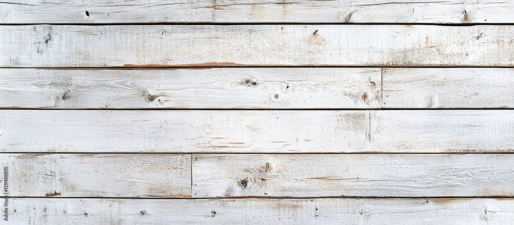 Leinwandbilder Worn light colored wooden planks background with a flat lay view featuring a textured surface and ample copy space in a neutral palette.