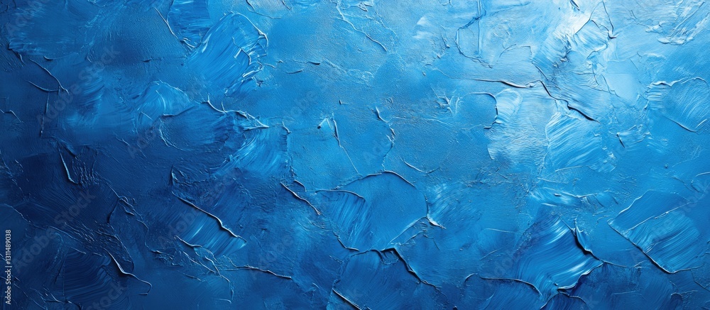 Poster Textured blue abstract background featuring various shades of blue with a smooth, glossy finish, ideal for creative design projects and copyspace.