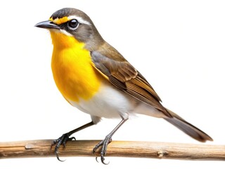 Fototapeta premium Captivating Yellow-breasted Chat (Icteria virens) bird photography. High-resolution nature stock photos.