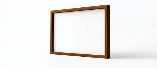 Elegant wooden picture frame mockup designed for visual presentations.