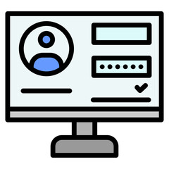 Login Icon Element For Design