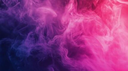 Obraz premium Colorful smoke swirling in dark background creates a vibrant and dynamic atmosphere