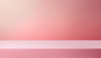 Fototapeta premium Subtle and elegant background showcasing a soft blush pink gradient seamlessly merging into a warm ivory hue, creating an ultra-smooth effect