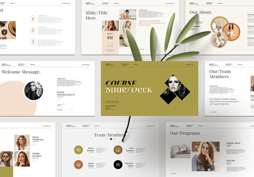 Course Slide Deck Presentation Template