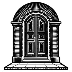 Fototapeta premium vector illustration of a gate