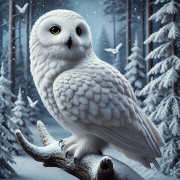 白いフクロウ