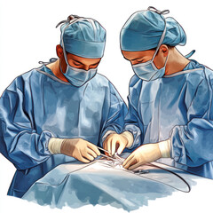 surgeons in operation room