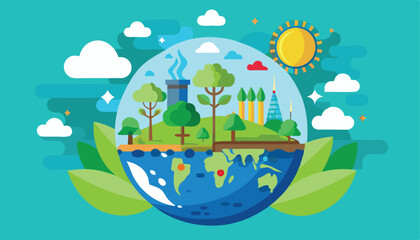 very beautiful and high quality colorful  natural illustration vector 