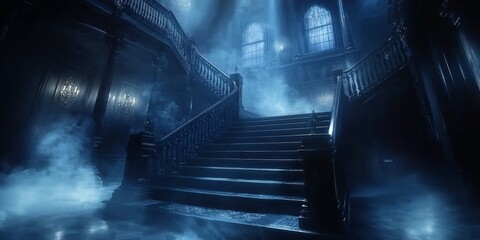 A Mysterious Staircase in a Haunted Mansion