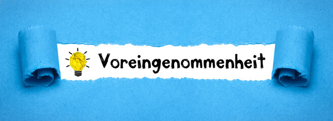 Voreingenommenheit	
