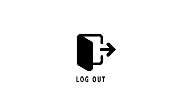Log out icon. Log out icon for web, mobile apps, design. Log out icon symbol.