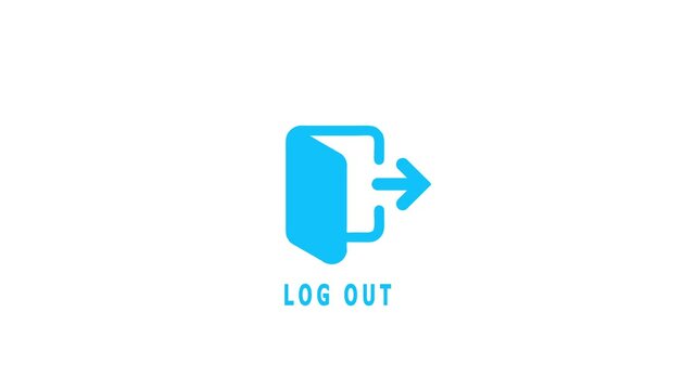 Log out icon. Log out icon for web, mobile apps, design. Log out icon symbol.
