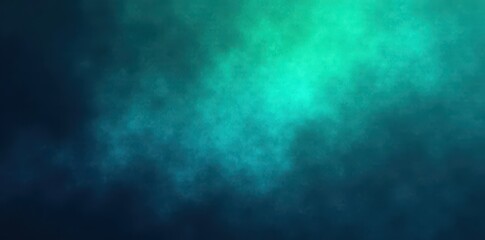 Abstract blue-green noise gradient, dark to light blend , blurry, refreshing