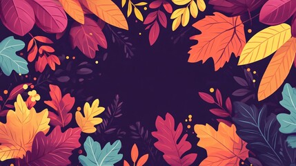Professional Autumn Leaves Background for Welcoming Autumn Season in 16:9 Aspect Ratio