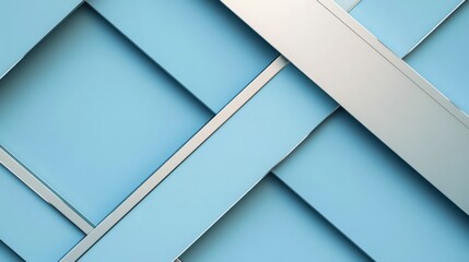 Modern blue geometric pattern with intersecting lines creating a textured surface in an artistic design