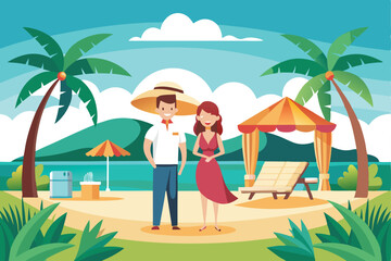 very beautiful and high quality colorful  natural illustration vector 