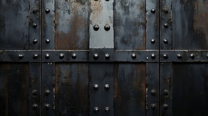 Fototapeta premium Professional Black Steel Industrial Texture Background for Design Projects