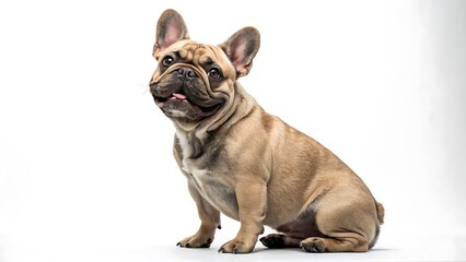 French Bulldog on a White Background