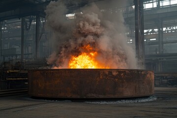 Metal Smelting Furnace for Processing Lead and Iron Ore in Factory