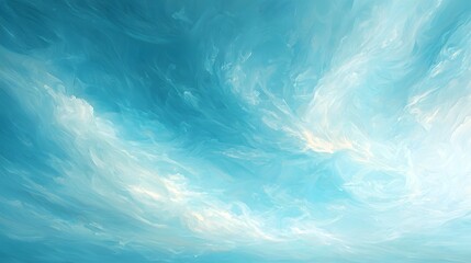 Abstract Rendering Depicting A Dreamy Sky With Soft Blue Hues