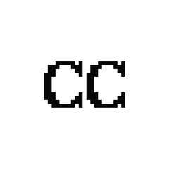 CC monogram logo design letter text name symbol monochrome logotype alphabet character simple logo