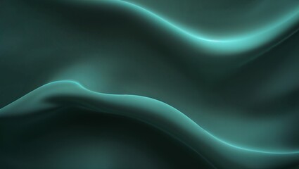 A minimalist abstract background featuring a dark green gradient with hints of teal. The smooth, matte texture has a soft, velvety appearance. Light is diffused across the surface, creating depth and 