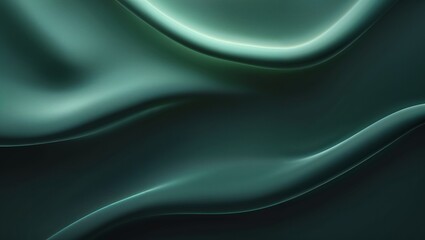 A minimalist abstract background featuring a dark green gradient with hints of teal. The smooth, matte texture has a soft, velvety appearance. Light is diffused across the surface, creating depth and 