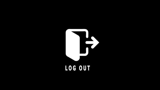 Log out icon. Log out icon for web, mobile apps, design. Log out icon symbol.