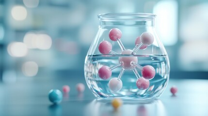 Molecular Model in a Glass Jar