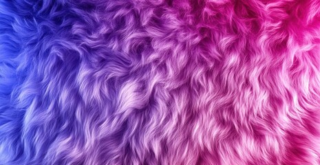 Vibrant multicolored faux fur texture