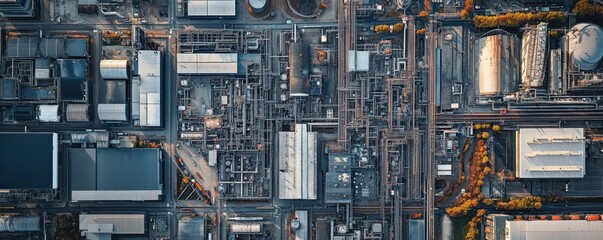 A high resolution aerial view of a large urban cityscape showcasing vibrant architecture and bustling streets.