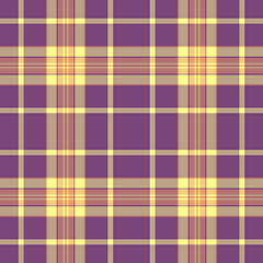 Indian textile tartan check, order texture seamless plaid. Scottish fabric pattern background vector in pastel and red colors.