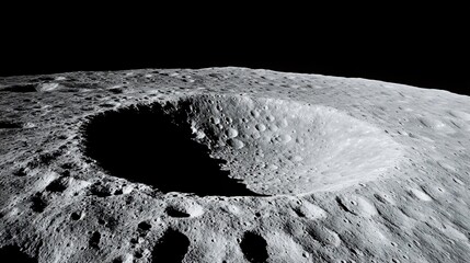 Stunning Moon Space View Image for Professional Projects and Educational Purposes