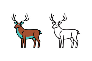 deer silhouette vector