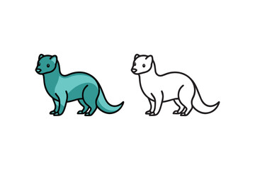 vector illustration of a horse