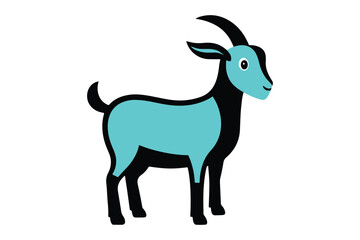 goat isolated on white background