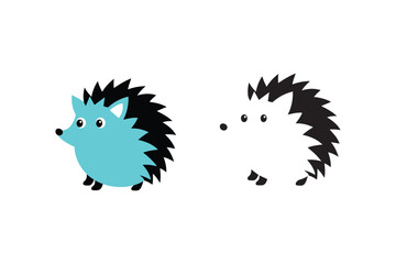 hedgehog with a hedgehog