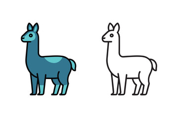Naklejka premium vector illustration of a cartoon giraffe